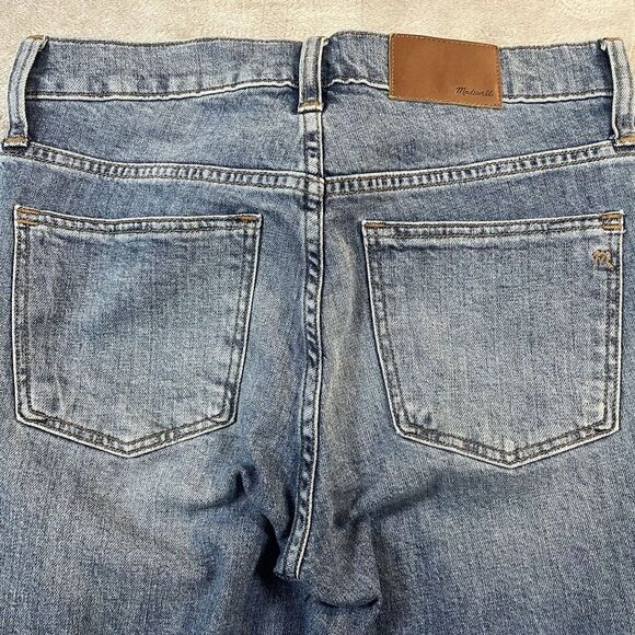 Madewell Womens 26P Cali Demi-Boot Mid Rise Raw Hem Jeans - Picture 7 of 8